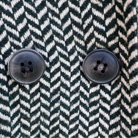 ANINE BING Fishbone Blazer Wool Blend Relaxed Fit Women’s XS Black/Green/White - Picture 11 of 15